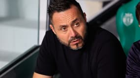 Roberto De Zerbi avec l'OM le 22 octobre 2025