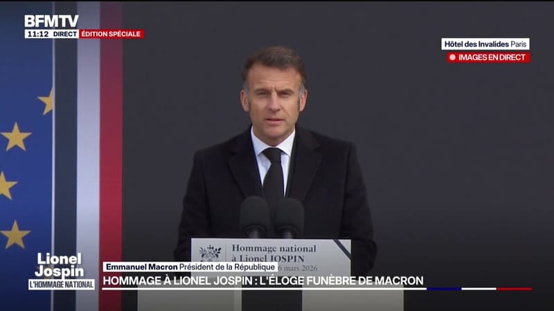 Hommage à Lionel Jospin: "La Nation rend hommage à un homme qui fut aimé des siens et respecté de tous", déclare Emmanuel Macron