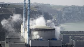 La centrale nucléaire de Penly en avril 2012, en Seine-Maritime