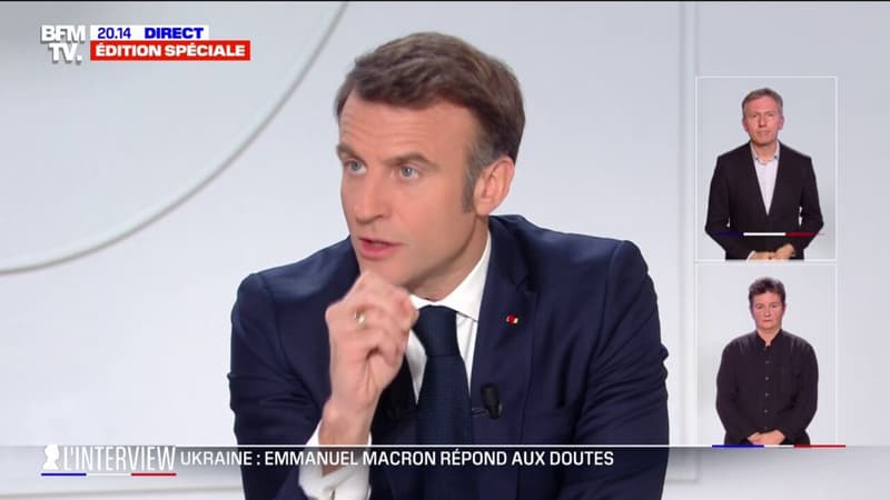 Emmanuel Macron: Ce qu'on croyait impensable arrive: la guerre est sur le sol européen