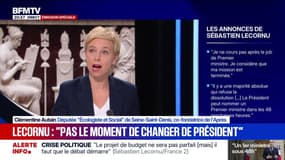 "Le Premier ministre démissionnaire remissionné a meublé pour combler le silence assourdissant du président", assure Clémentine Autain, députée Écologiste et Social de Seine-Saint-Denis