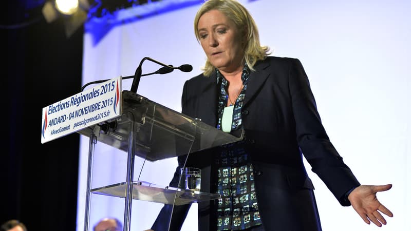 Marine le Pen en déplacement 