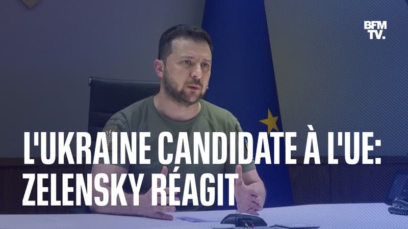 Candidature de l'Ukraine à l'UE: Zelensky salue 