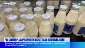 "R-Coeur": la première bouteille de lait boulonnais réutilisable