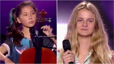 Leeloo (à g.) et Maria (à d.) ont charmé le jury de The Voice Kids
