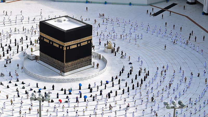 Photos de pèlerins à La Mecque, le 31 juillet 2020