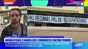 Inondations à Cannes: les commerçants déplorent le blocage des indemnisations
