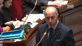 Laurent Fabius à l'Assemblée nationale le 26 février 2013.