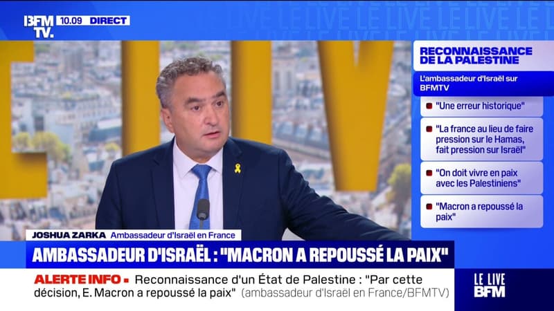 Famine à Gaza: l'ambassadeur d'Israël en France assure que 