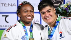Romane Dicko et Julia Tolofua aux Championnats du monde de judo, le 12/10/2022