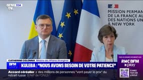 Guerre en Ukraine: "Notre aide aux côtés de l'Ukraine se poursuivra aussi longtemps que l'agression russe se poursuivra", indique la ministre des Affaires étrangères Catherine Colonna