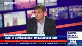 Scor et Covéa signent un accord de paix, Adrien Couret (DG d'Aéma Groupe): "Je m'en réjouis, l'accord répond mutuellement aux intérêts des deux groupes"