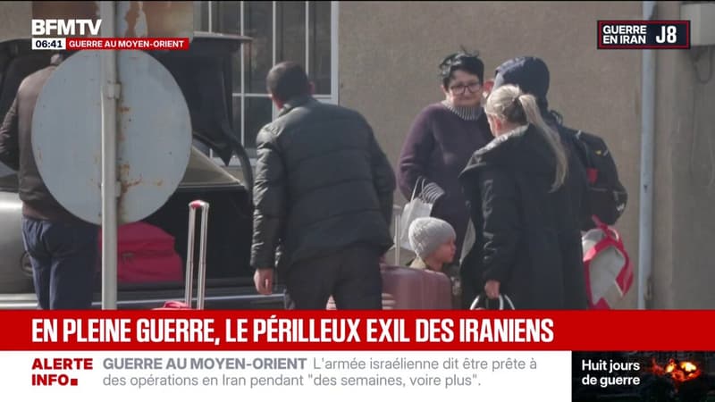 Iran: en pleine guerre, le périlleux exil des Iraniens