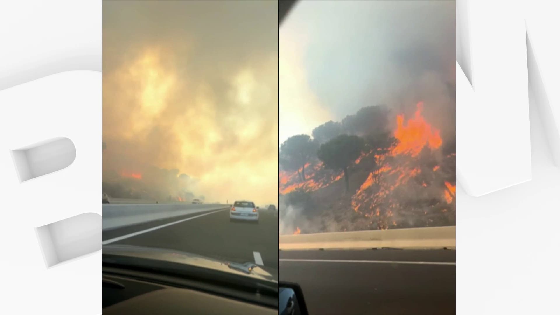 Camping évacué, autoroutes coupées… Plusieurs incendies en cours dans l’Aude
