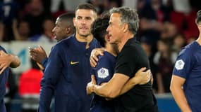 Vitinha et Luis Enrique en août 2023.