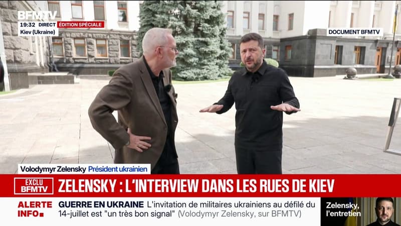 Guerre en Ukraine: "Nous avons un projet antibalistique en cours", assure Volodymyr Zelensky