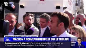 Emmanuel Macron de nouveau interpellé sur le terrain - 20/04