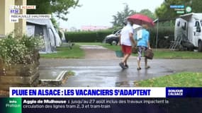 Pluie en Alsace: les vacanciers s'adaptent