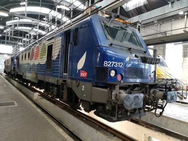 Une des 12 locomotives mises aux enchères par la SNCF