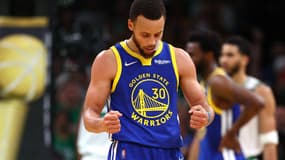Stephen Curry, le 16 juin 2022 lors du match opposant Golden State à Boston