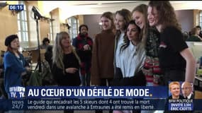 Au cœur d'un défilé de mode de Lacoste