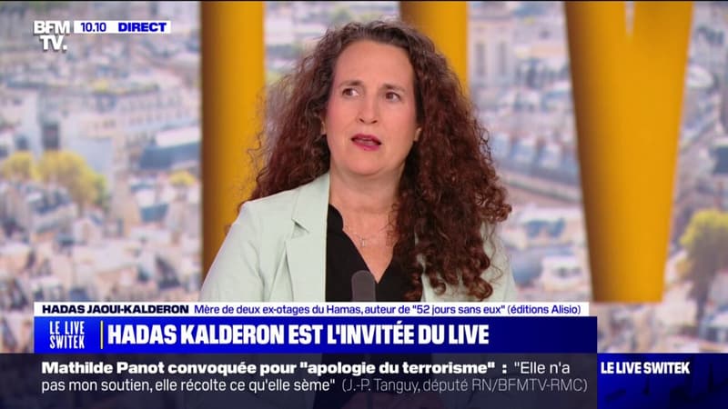 Hadas Jaoui-Kalderon (mère de deux ex-otages et militante pour la paix): 