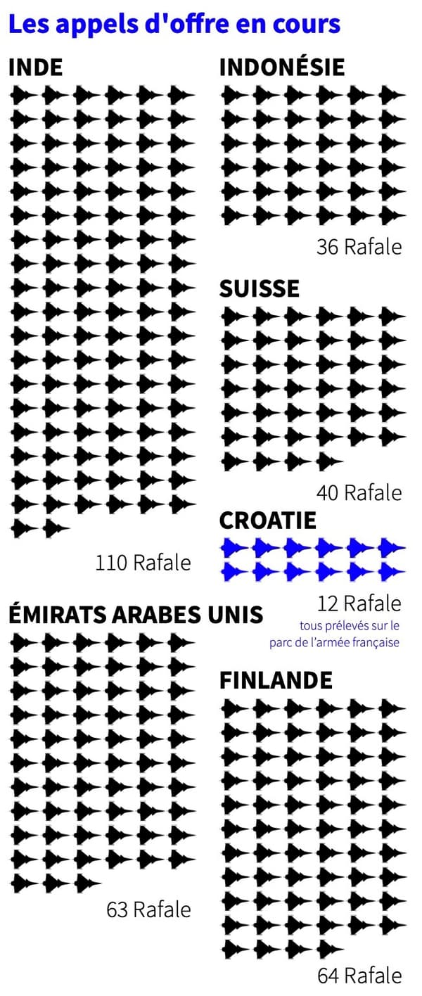 Dassault fait actuellement participer le Rafale dans 6 appels d'offre Dassault fait actuellement participer le Rafale dans 6 appels d'offre