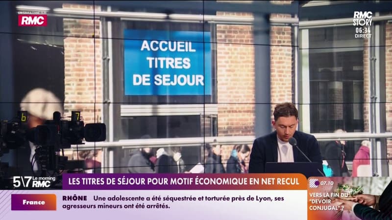 Les titres de séjour pour motif économique en net recul