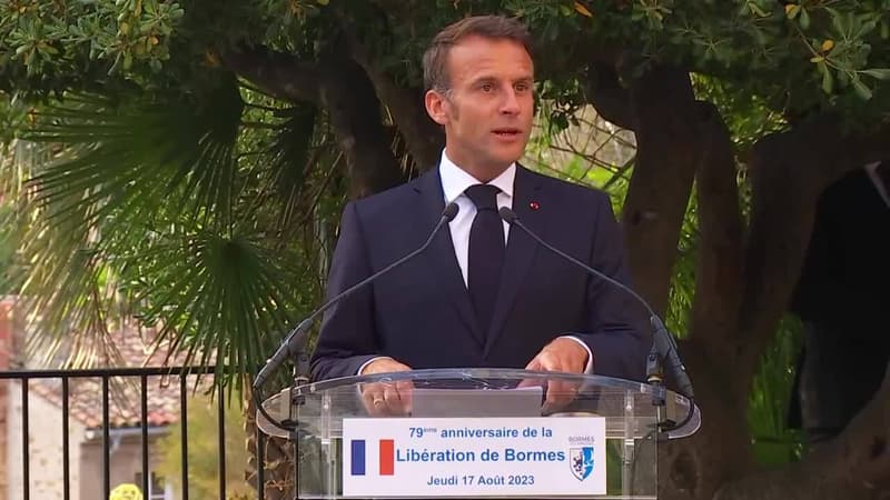 4Suivez en direct le discours d'Emmanuel Macron pour le 79ème anniversaire de la libération de Bormes-les-Mimosas