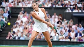 Aryna Sabalenka à Wimbledon, le 6 juillet 2025.