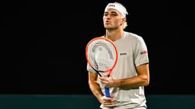 L'Américain Taylor Fritz paraissait très détendu au Rolex Paris Masters, le 28 octobre 2024, loin de s'imaginer ce qu'il allait vivre quelques jours plus tard