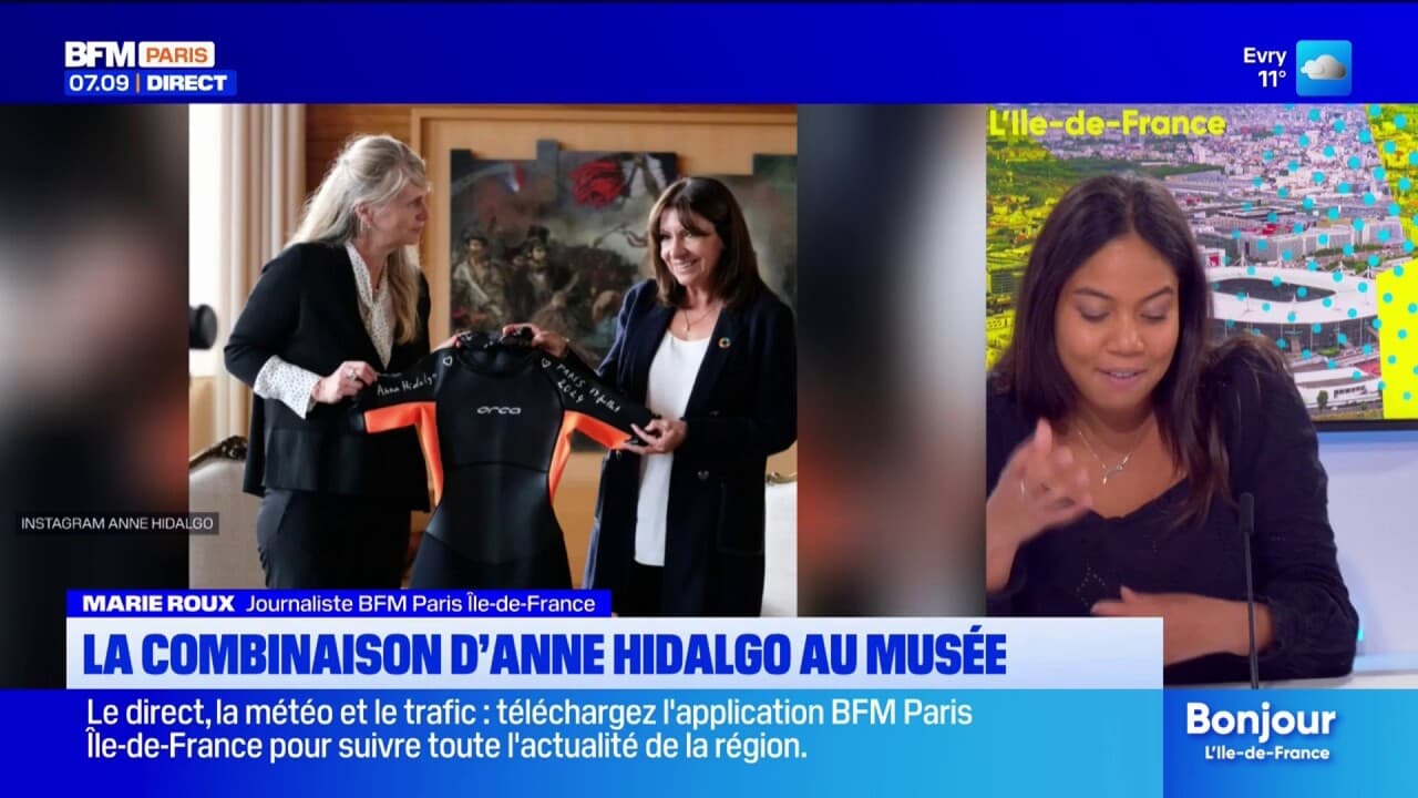 JO 2024: la combinaison de plongée d'Anne Hidalgo exposée au musée olympique de Lausanne