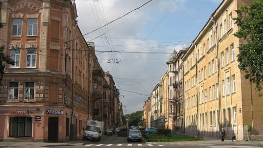 Une rue de Saint-Pétersbourg