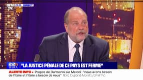 Éric Dupond-Moretti: "Toucher un policier, un gendarme, c'est toucher la République"