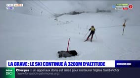 La Grave: le ski continue à 3200m d'altitude
