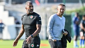 Habib Beye et Vincent Bordot
