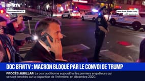 Bloqué par le convoi de Donald Trump à New York, Emmanuel Macron appelle le président américain