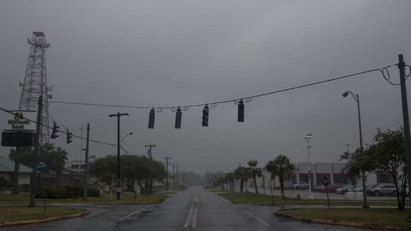 Une route à Morgan City, Louisiane, États-Unis, le 13 juillet 2019