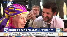 La joie et les mots de Robert Marchand sur BFMTV après son record
