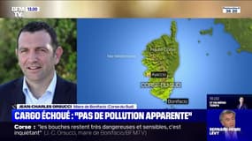 Cargo échoué: Jean-Michel Orsucci, maire de Bonifacio affirme que pour l'instant "il n'y a pas de pollution constatée"