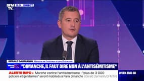 Gérald Darmanin: "On ne peut pas accepter dans notre pays qu'on dise «sale juif»"