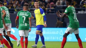 Cristiano Ronaldo avec Al-Nassr pour sa première dans le championnat saoudien, le 22 janvier 2023.