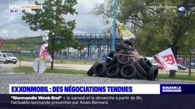 Normandie: les salariés d'Exxonmobile en grève après le début des négociations du plan de sauvegarde
