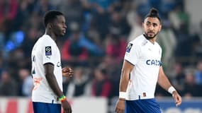 Bamba Dieng et Dimitri Payet avec l'OM en L1