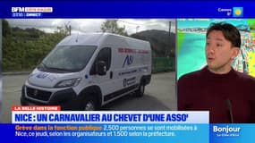 La belle histoire: un carnavalier de Nice au chevet d'une association