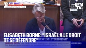  Elisabeth Borne: "Israël a le droit de se défendre" 