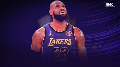 LeBron James sous le maillot des Los Angeles Lakers (NBA)