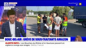 Bouches-du-Rhône: une dizaine d'employés d'un sous-traitant d'Amazon en grève à Bouc-Bel-Air