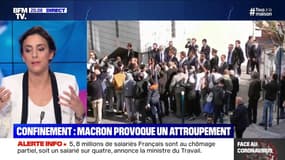 Confinement: Emmanuel Macron provoque un attroupement