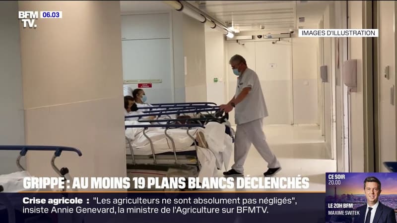 Regarder la vidéo Grippe: au moins 19 établissements ont déclenché le plan blanc